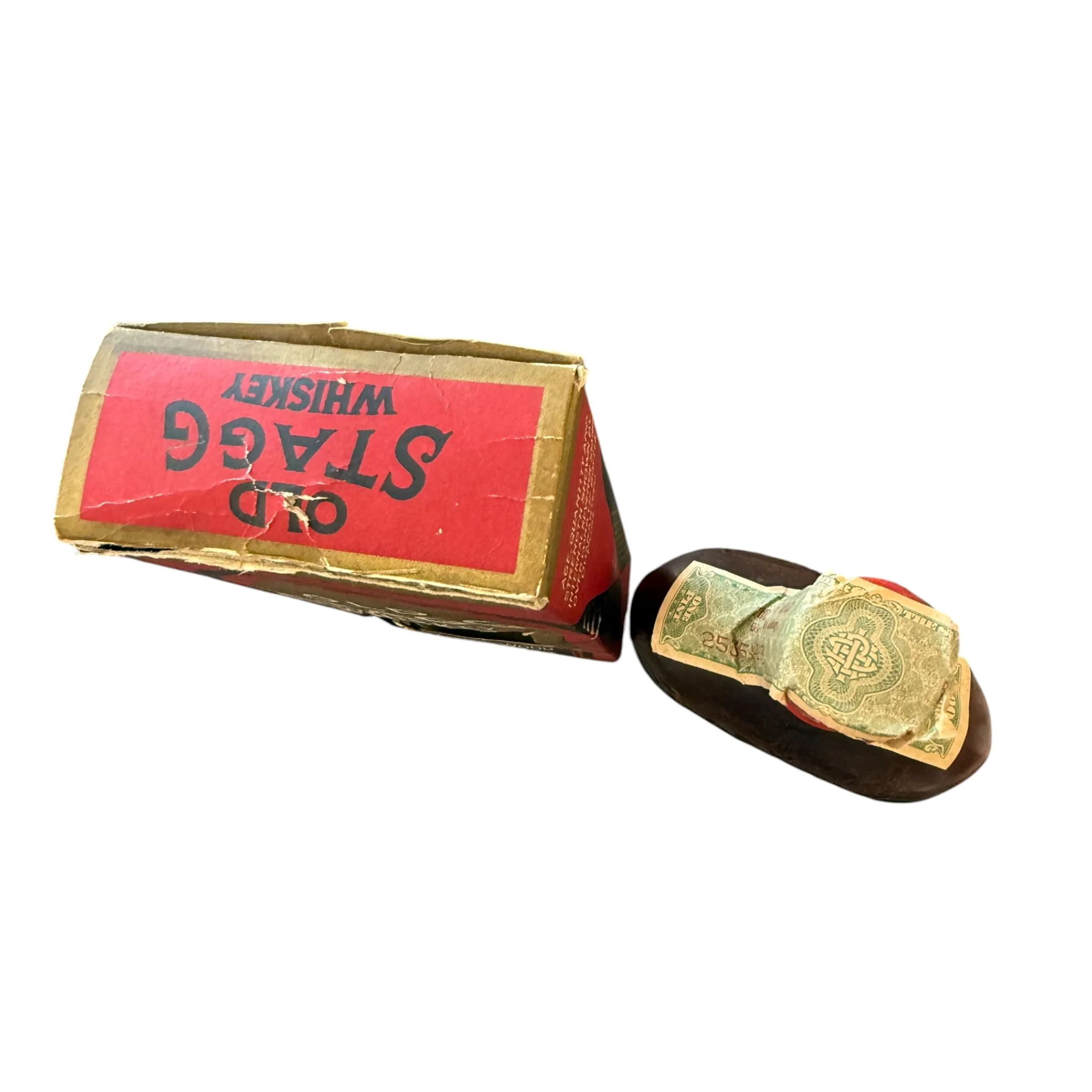 1916–1931 Old Stagg Medicinal Whiskey Pint w/ Original Box (Prohibition Era) - Image 5