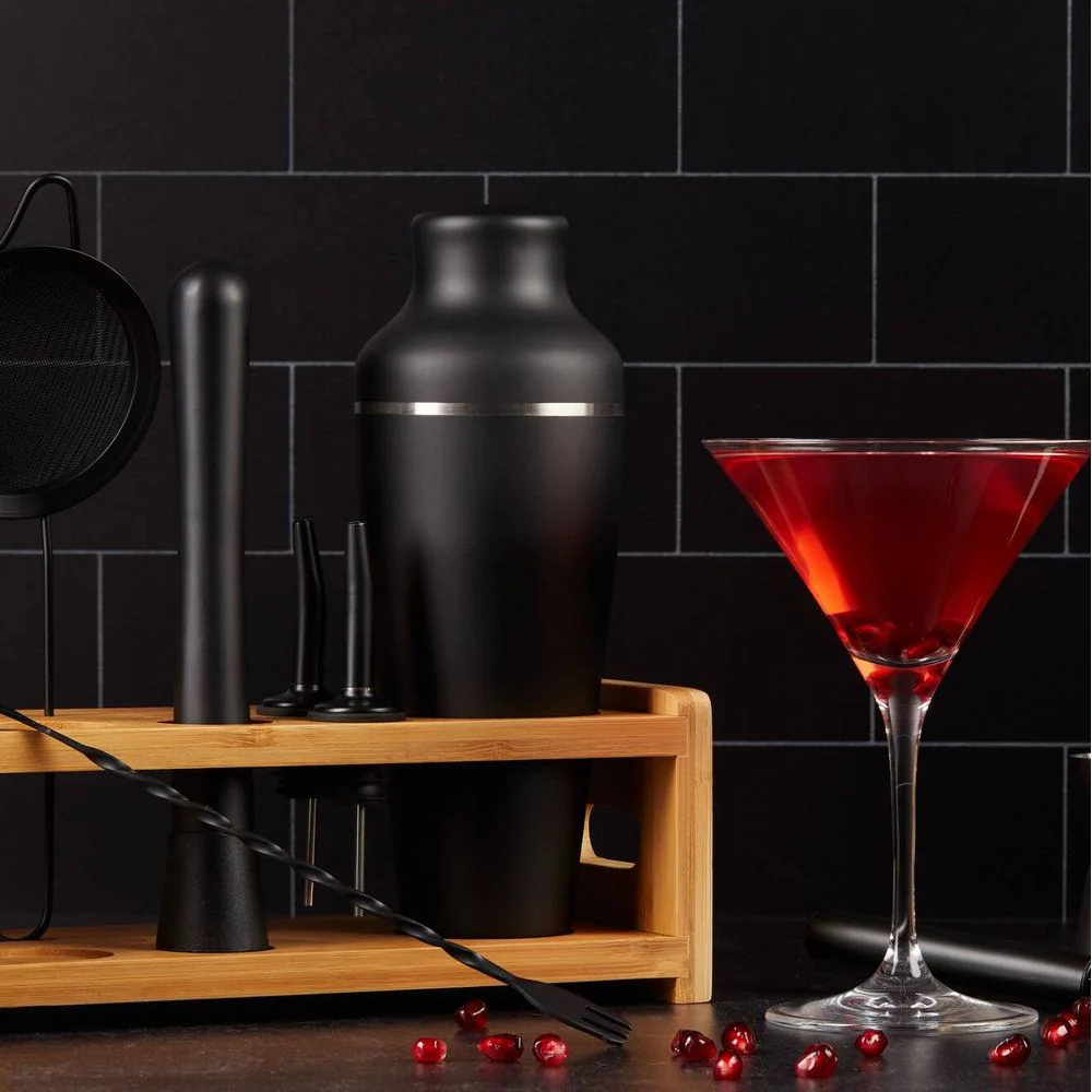 8-Piece Cocktail Shaker Set with Stand - Image 4