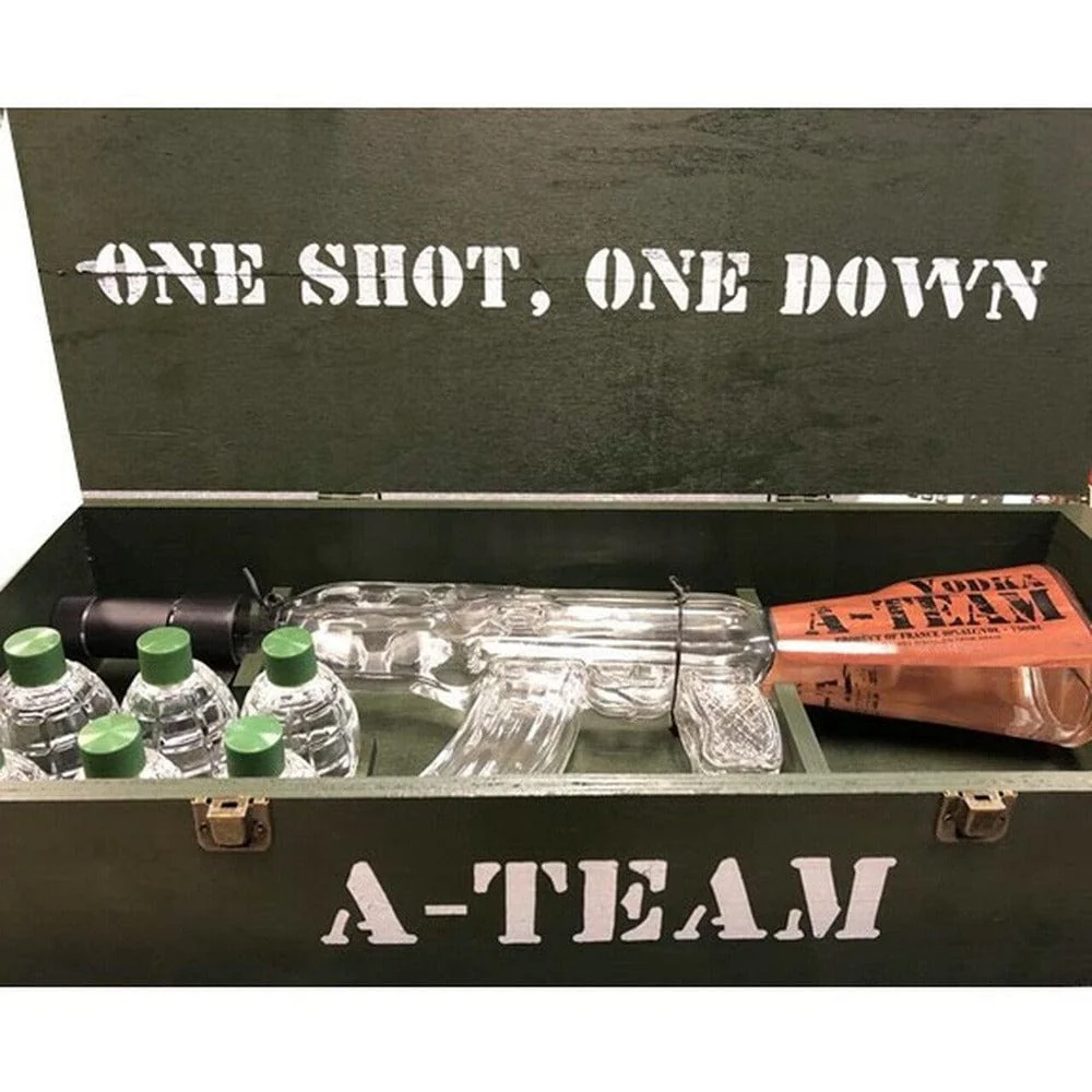 A-Team SWAT Vodka Box with Grenades 750mL - Image 3