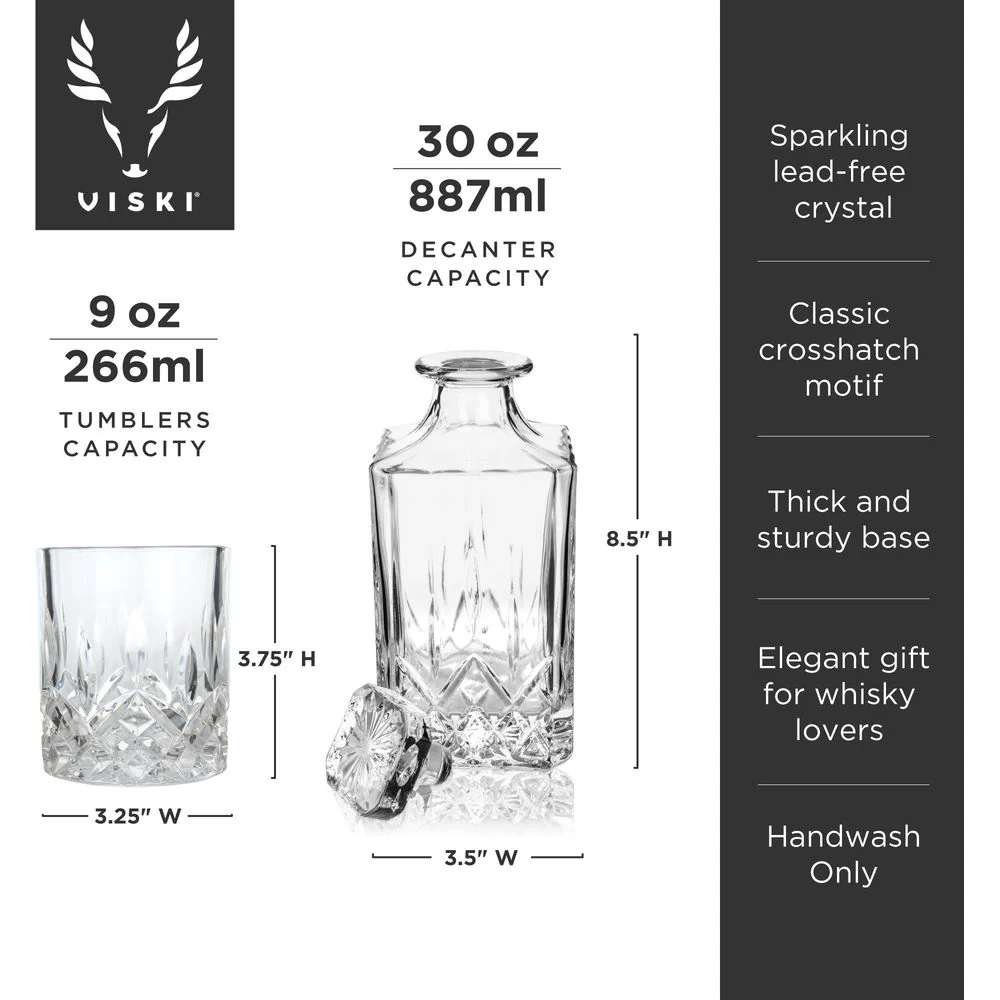 Admiral Crystal Decanter and Tumbler Set - Image 7