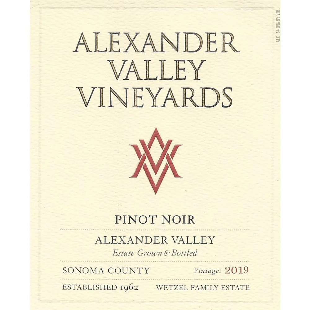 Alexander Valley Vineyards Estate Pinot Noir 750ml