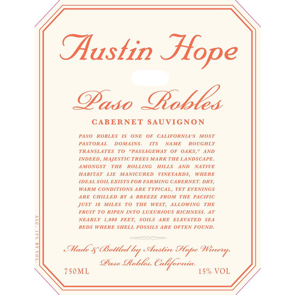 Austin Hope Paso Robles Cabernet Sauvignon 750ml