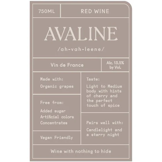 Avaline France Red Blend 750ml