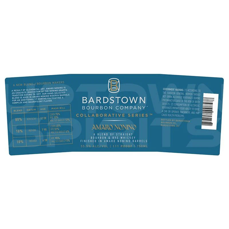 Bardstown Bourbon Company Amaro Nonino Collaborative Series Whiskey 750ml - Image 2