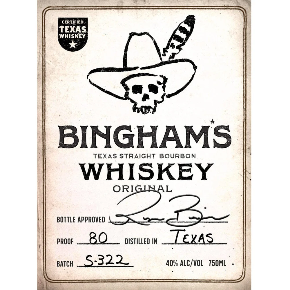 Bingham’s Original Texas Straight Bourbon by Ryan Bingham - Image 2