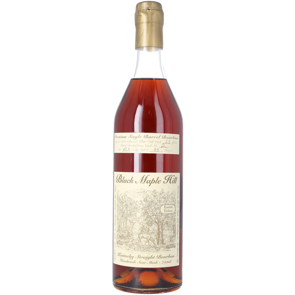Black Maple Hill Single Barrel Bourbon 21 Year Old Gold Wax