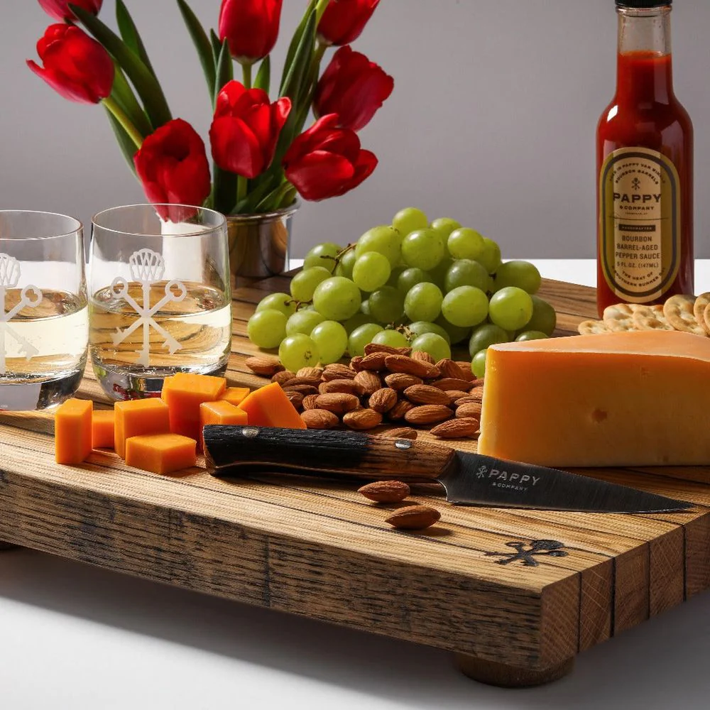Bourbon Barrel Stave Cutting Board: Large Square - Image 2