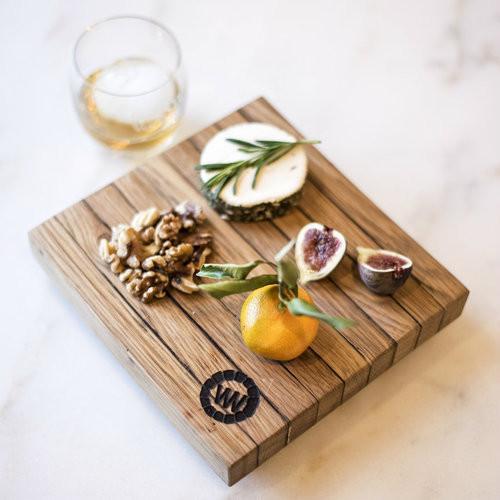 Bourbon Barrel Stave Cutting Board: Square - Image 3