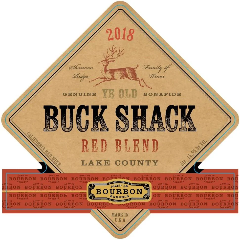 Buck Shack Lil' Fatty Lake County Bourbon Barrel Red Blend 750ml