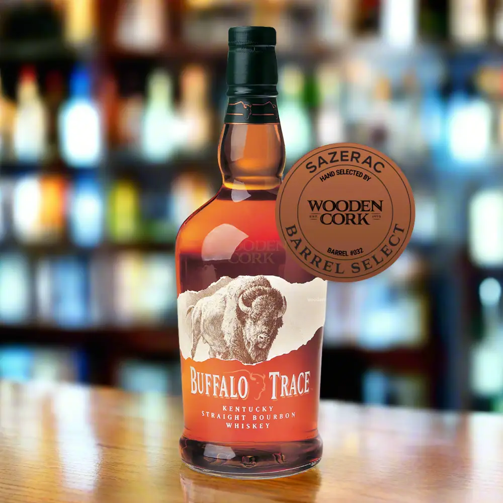 Buffalo Trace Bourbon Single Barrel #032 Select by Wooden Cork - Image 3