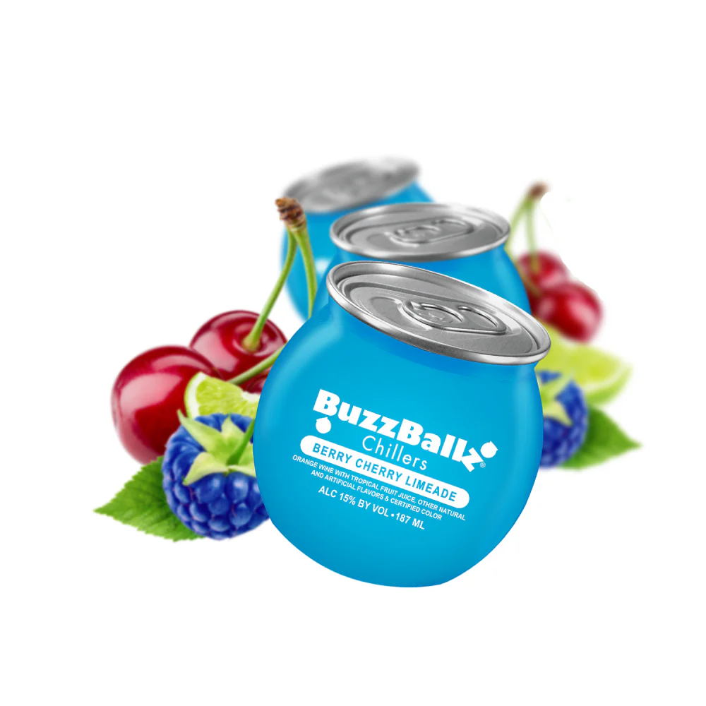 BuzzBallz Berry Cherry Limeade Pre-Mixed Cocktails 4-Pack - Image 2