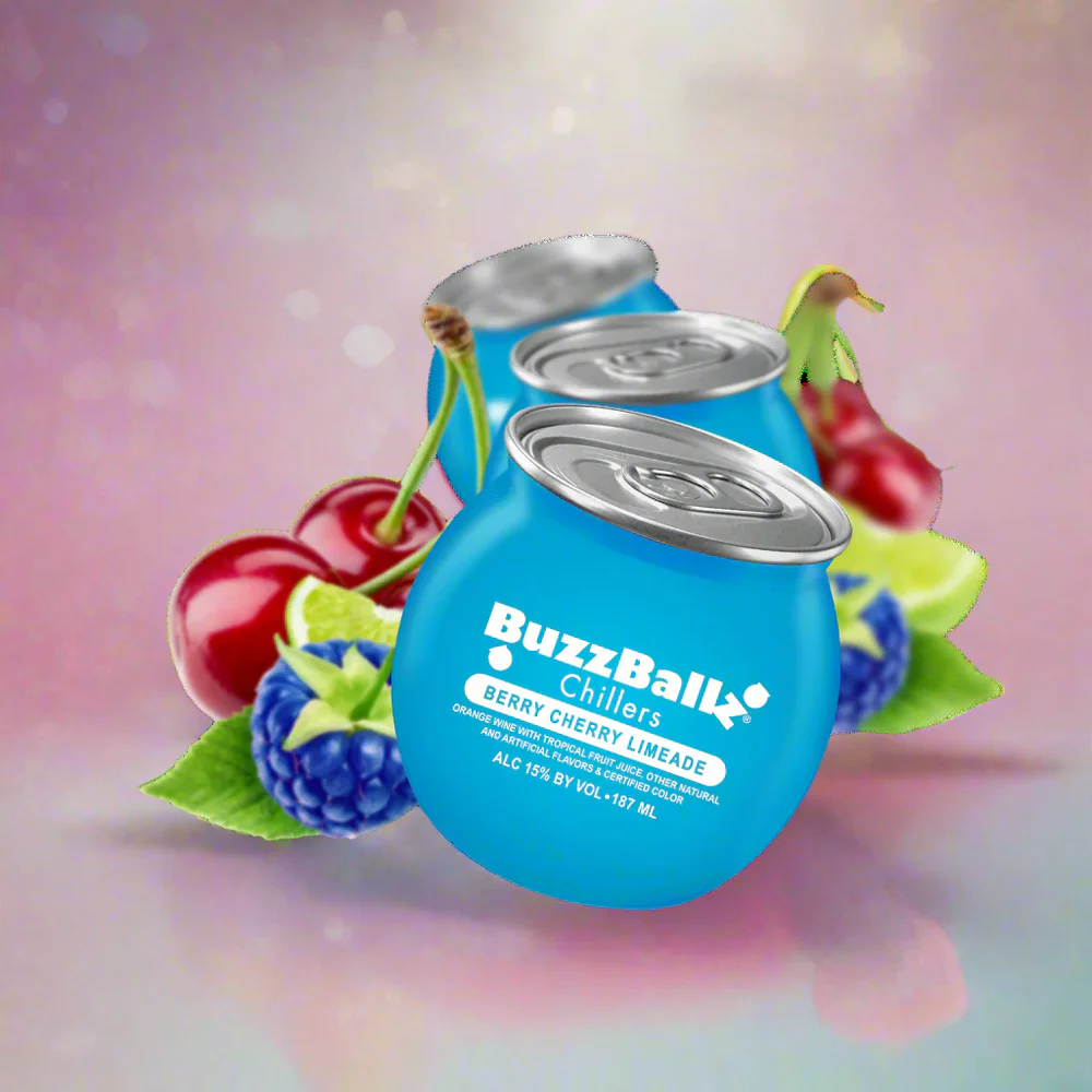 BuzzBallz Berry Cherry Limeade Pre-Mixed Cocktails 4-Pack - Image 3