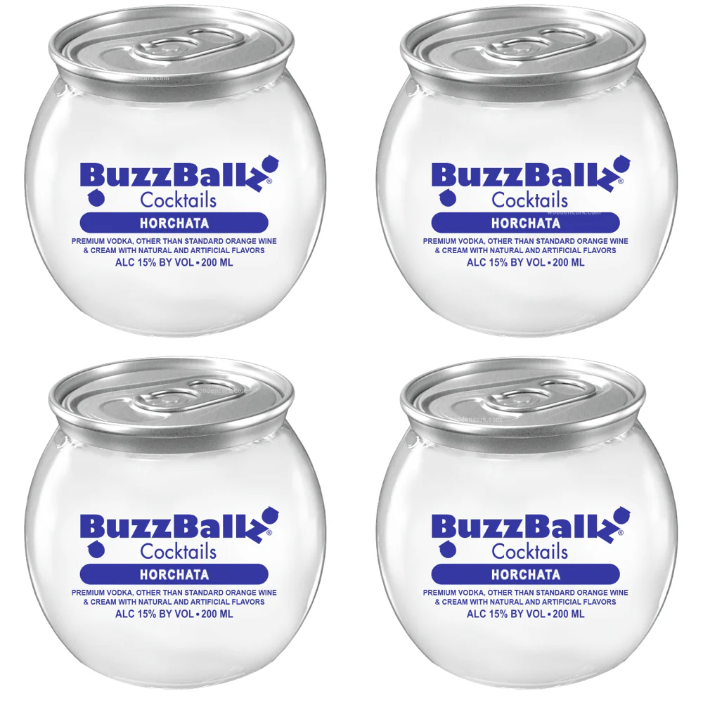 BuzzBallz Horchata Pre-Mixed Cocktails 4-Pack