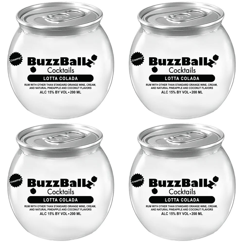 BuzzBallz Lotta Colada Pre-Mixed Cocktails 4-Pack