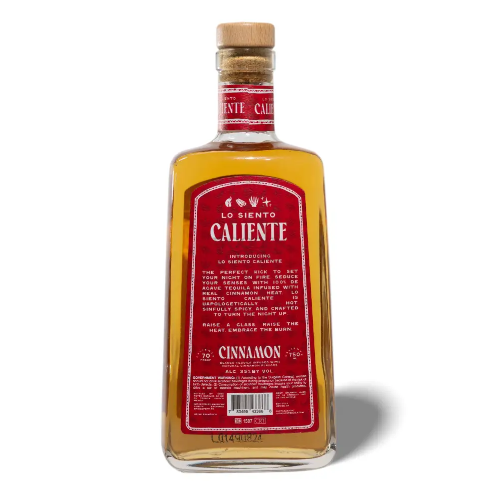 Lo Siento Tequila Caliente Cinnamon Blanco Tequila 100% de Agave Azul - Image 3