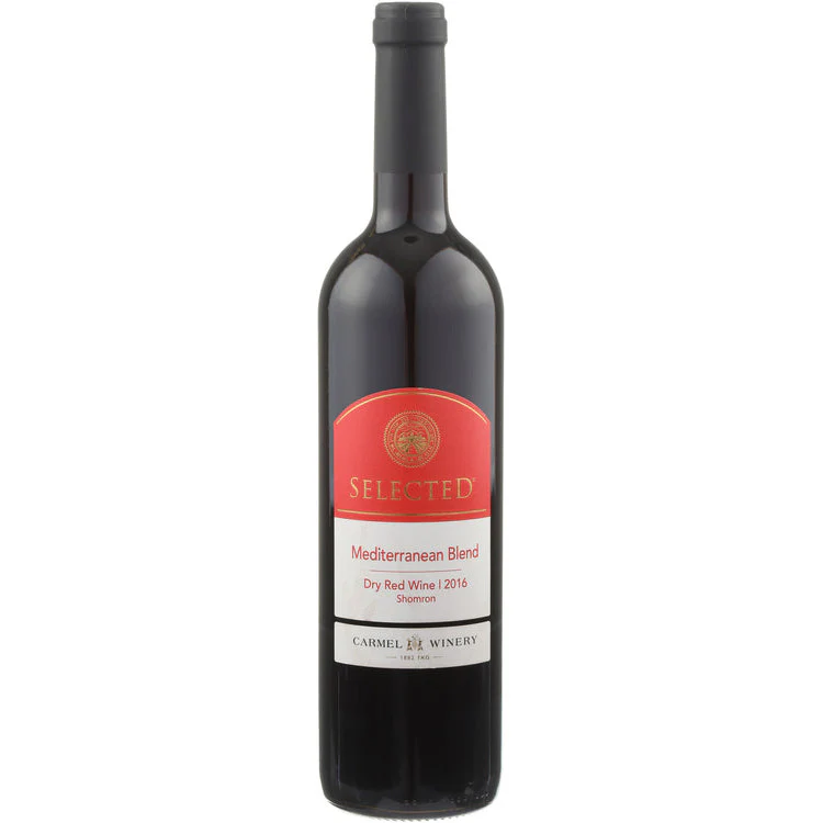 Carmel Winery Red Wine Mediterranean Blend Selected Shomron