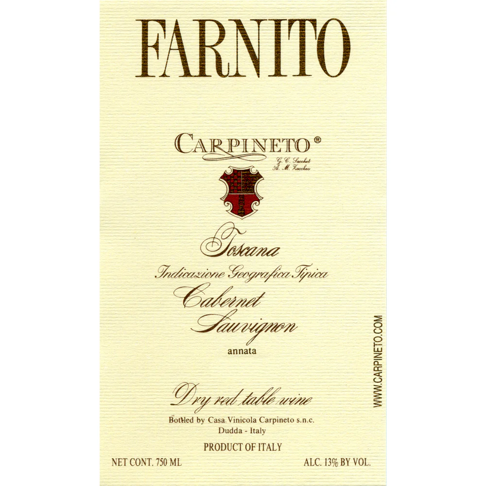 Carpineto Farnito Tuscany Cabernet Sauvignon 750ml