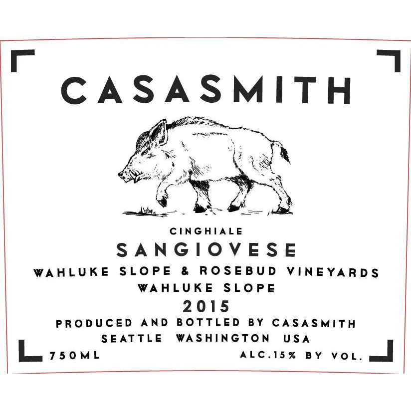 Casa Smith Wahluke Slope Cinghiale Sangiovese 750ml