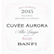 Castello Banfi Alta Langa Extra Brut Cuvée Aurora Talento Metodo Classico Millesimato Rosé