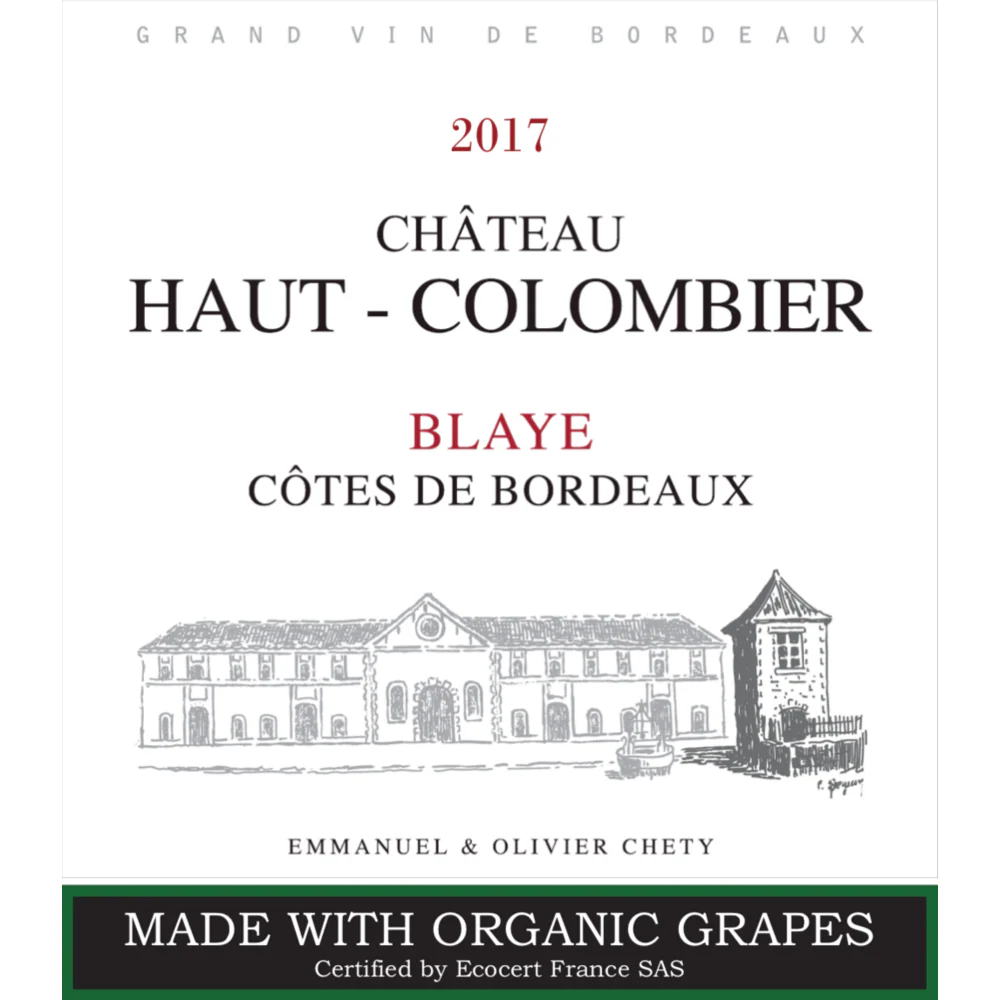 Chateau Haut Colombier Cotes De Bordeaux Blaye AOC Red Bordeaux Blend 750ml