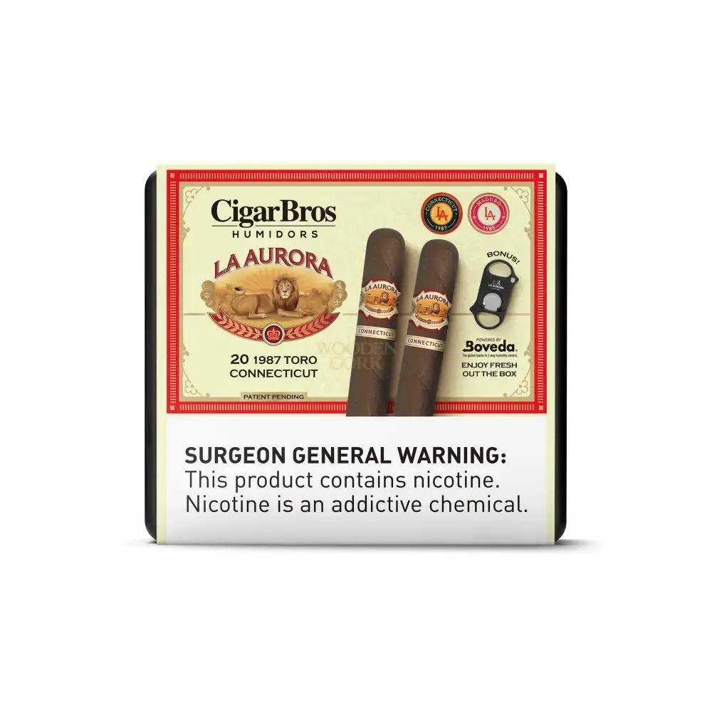 La Aurora Premium Cigars Set + Personal Humidor by CigarBros - Image 11