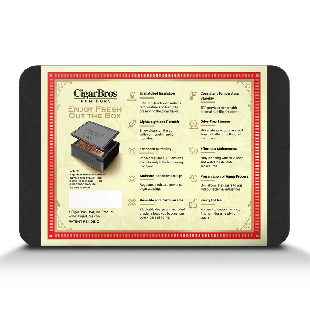 La Aurora Premium Cigars Set + Personal Humidor by CigarBros - Image 3