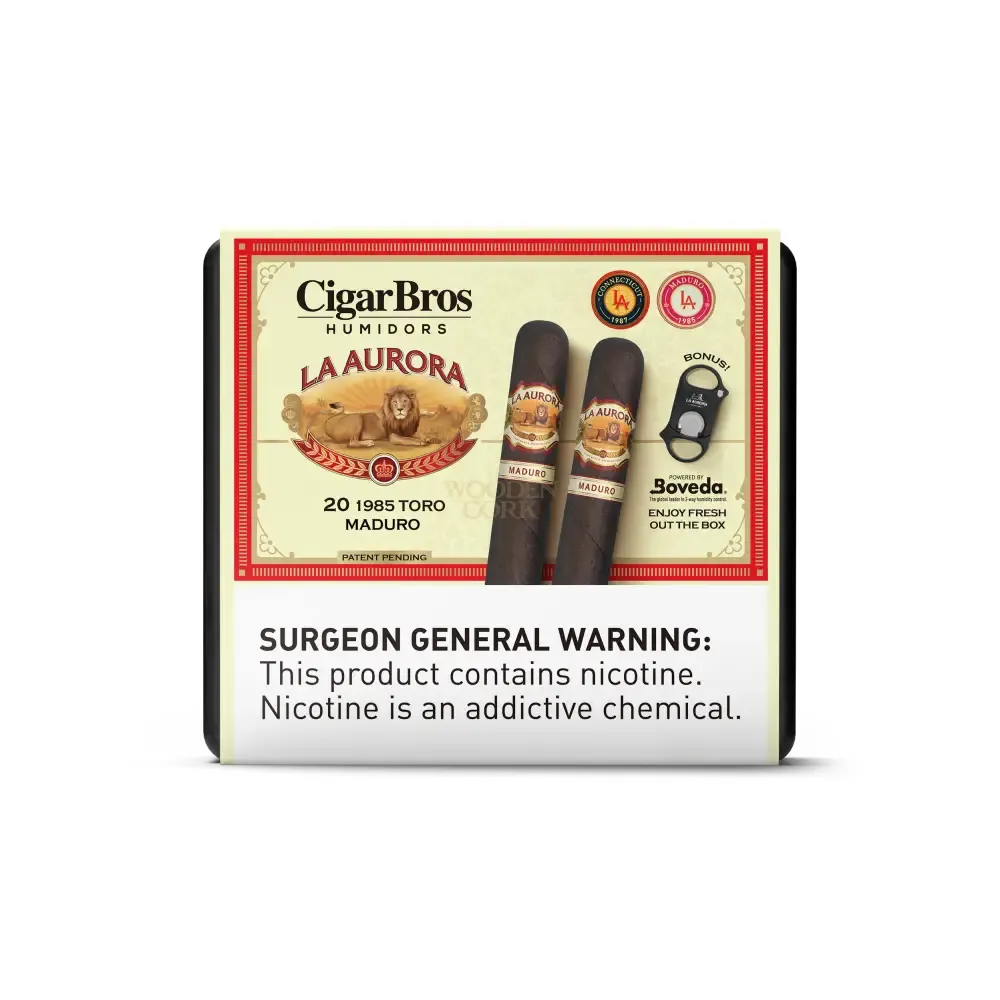 La Aurora Premium Cigars Set + Personal Humidor by CigarBros - Image 8