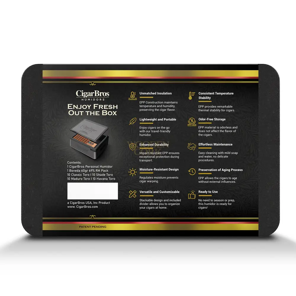 Quorum Premium Cigars Set + Personal Humidor by CigarBros - Image 3