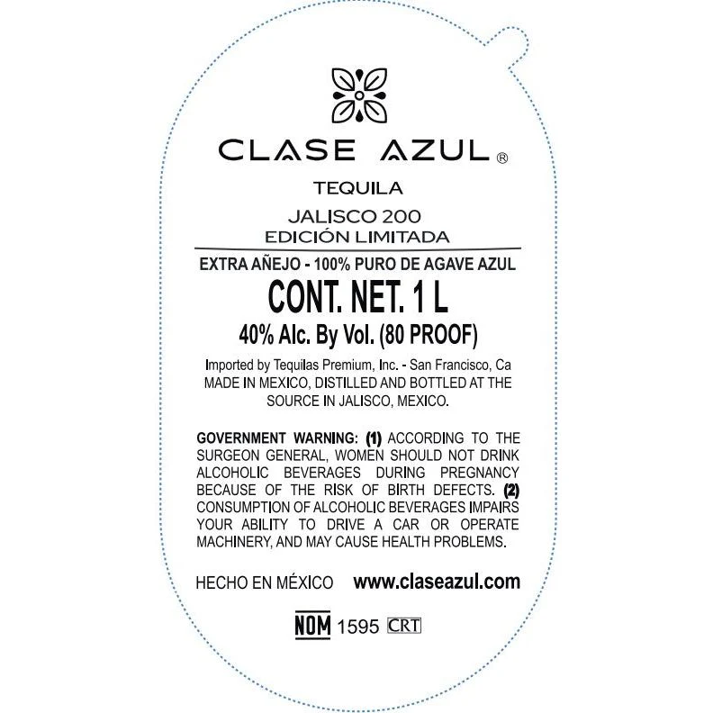 Clase Azul Jalisco 200 Limited Edition Extra Anejo Tequila 1L - Image 2