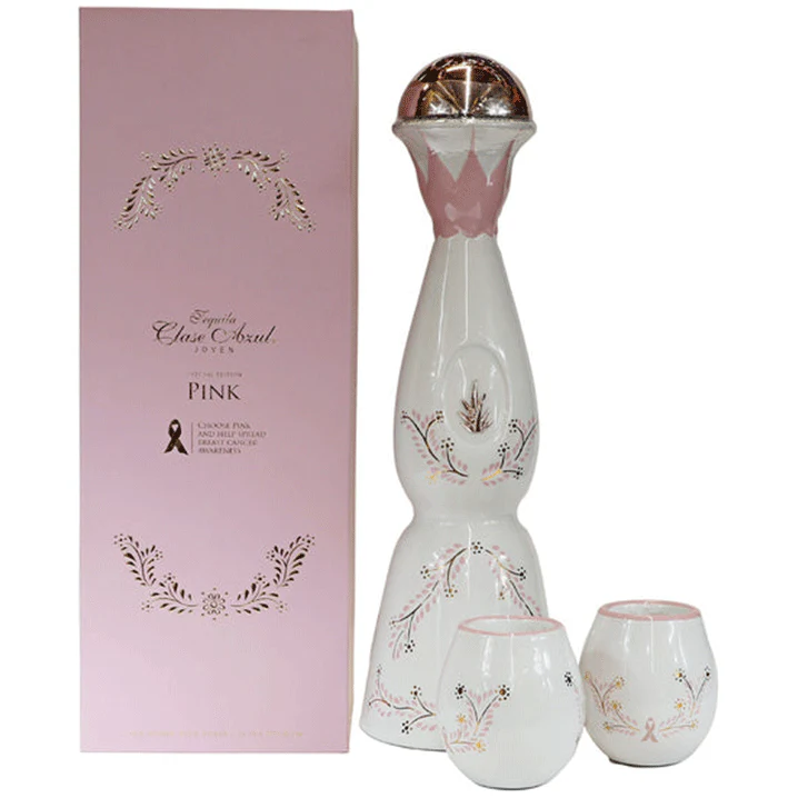 Clase Azul Pink Joven Tequila with Pink Snifters