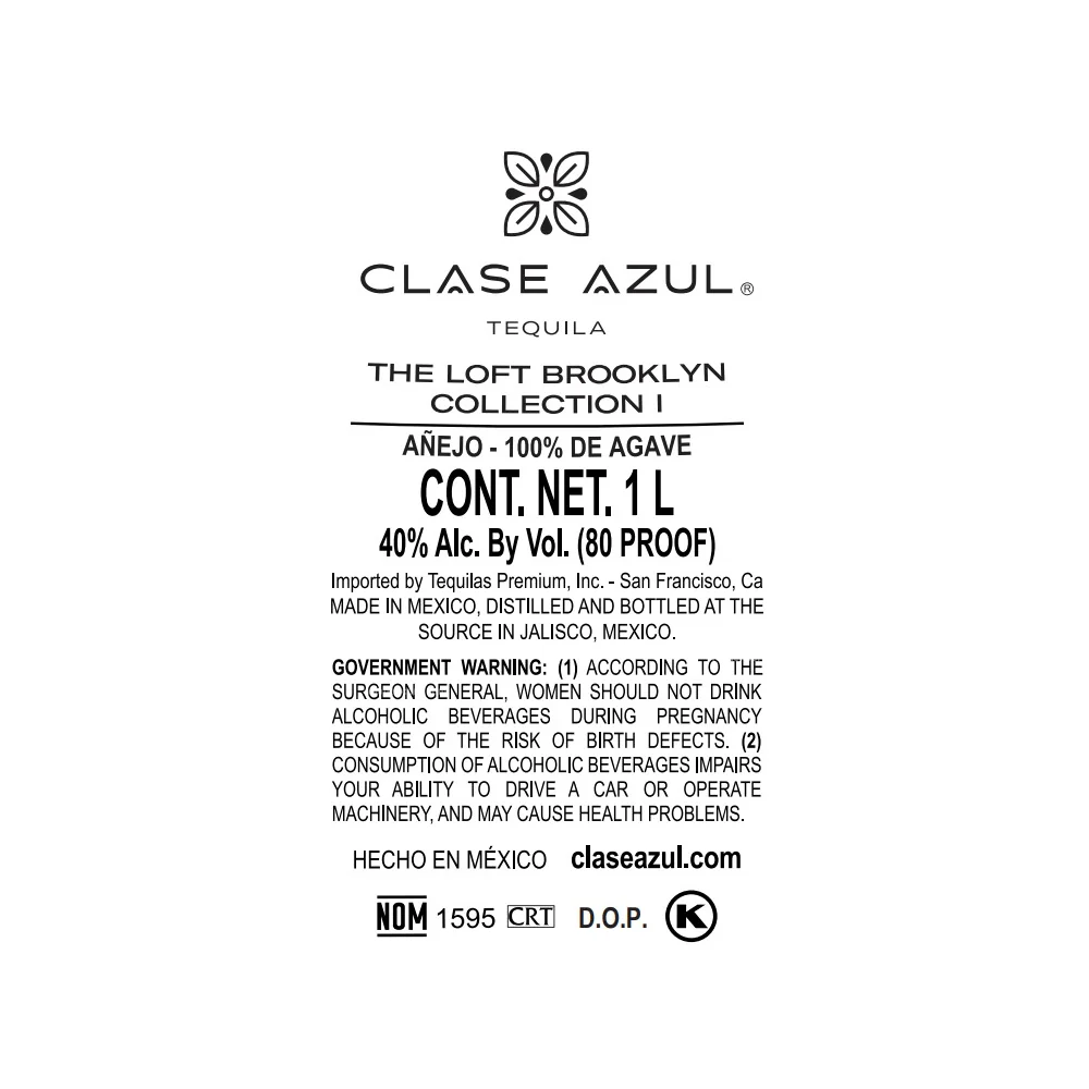 Clase Azul The Loft Brooklyn Collection I Anejo Tequila 1L - Image 2