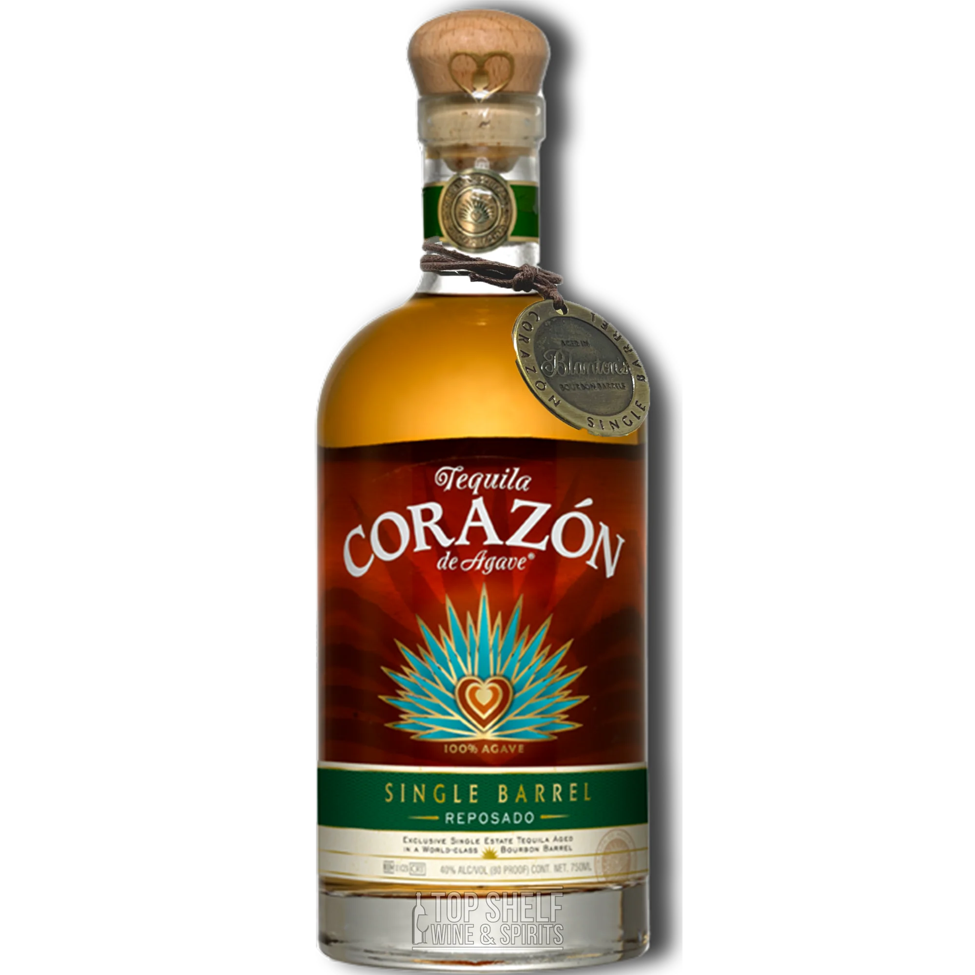 Corazon Single Barrel Reposado Aged in Blanton's Bourbon Barrels