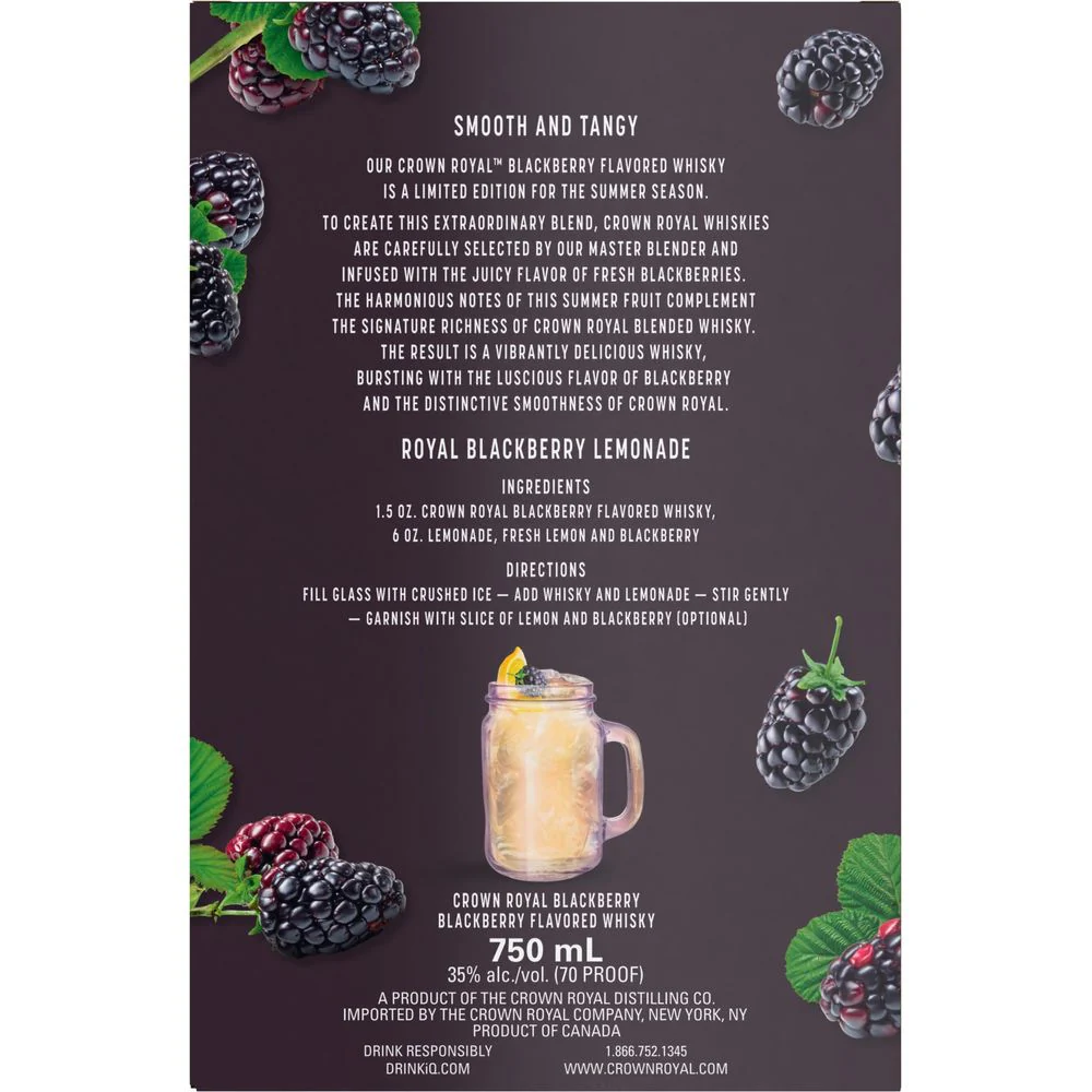 Crown Royal Blackberry Flavored Whisky 6 Pack - Image 8