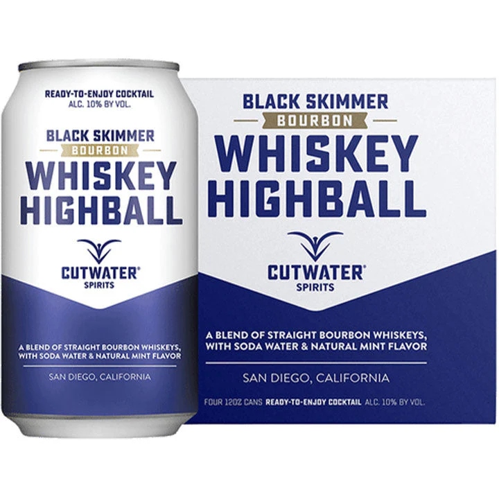 Cutwater Black Skimmer Whiskey Highball Canned Cocktail