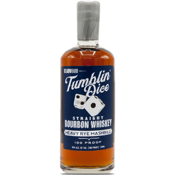 Deadwood Tumblin' Dice 4 Year Old Heavy Rye Mashbill Straight Bourbon Whiskey 116 Proof
