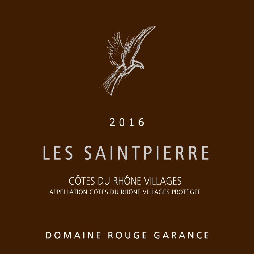 Domaine Rouge Garance Cotes Du Rhone Villages Les Saintpierre Red Blend 750ml