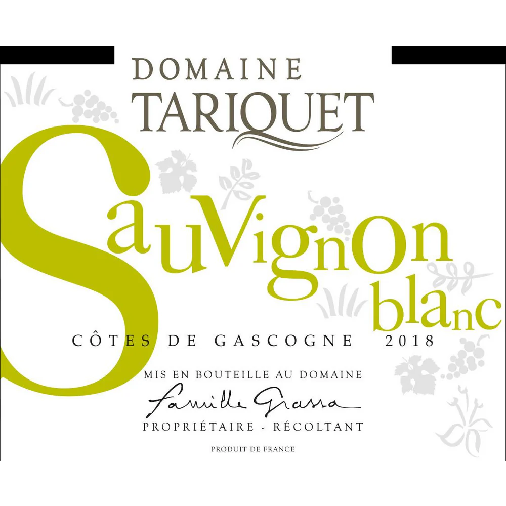 Domaine Tariquet Cotes De Cascogne IGP Sauvignon Blanc 750ml