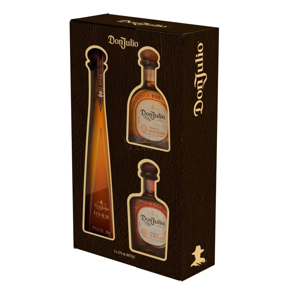 Don Julio 1942, Reposado & Añejo Gift Pack 3x375ml - Image 3
