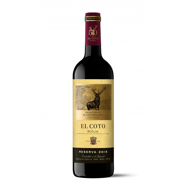El Coto Rioja 50th Anniversary Reserva Tempranillo 750ml Wood