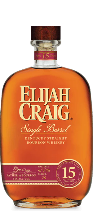 Elijah Craig 15 Year Old Single Barrel
