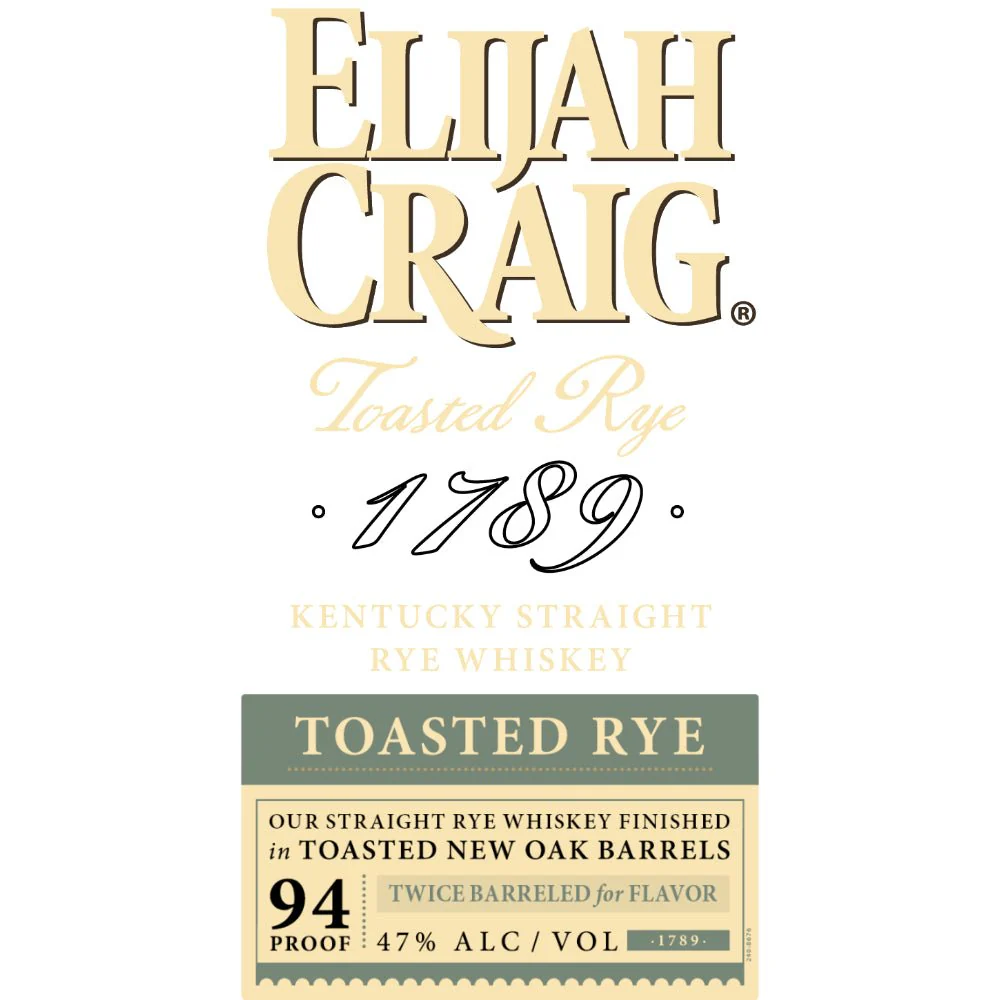Elijah Craig Toasted Rye Whiskey - Image 2