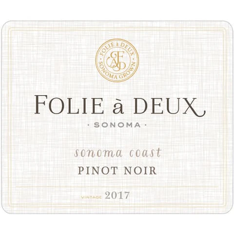 Folie A Deux Sonoma Coast Pinot Noir 750ml