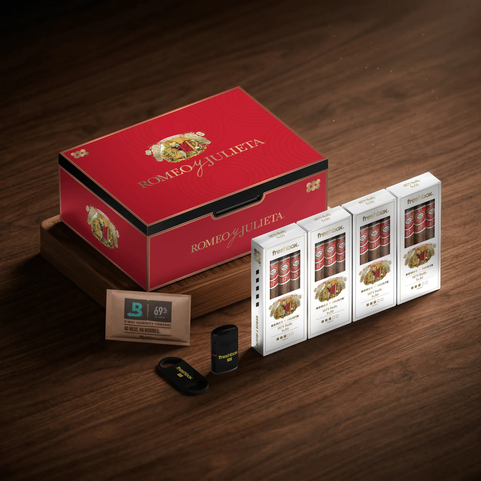 FreshBox Romeo y Julieta 1875 Edition Humidor Starter Kit - Image 2