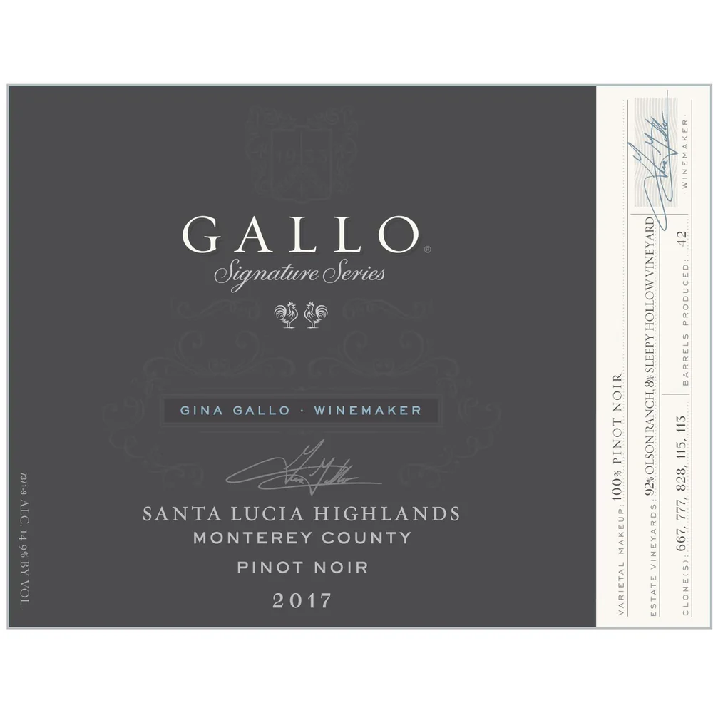 Gallo Signature Series Santa Lucia Highlands/Monterey County Pinot Noir 750ml