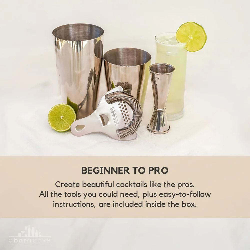 Gold Cocktail Shaker Set (4-Piece) - Image 3
