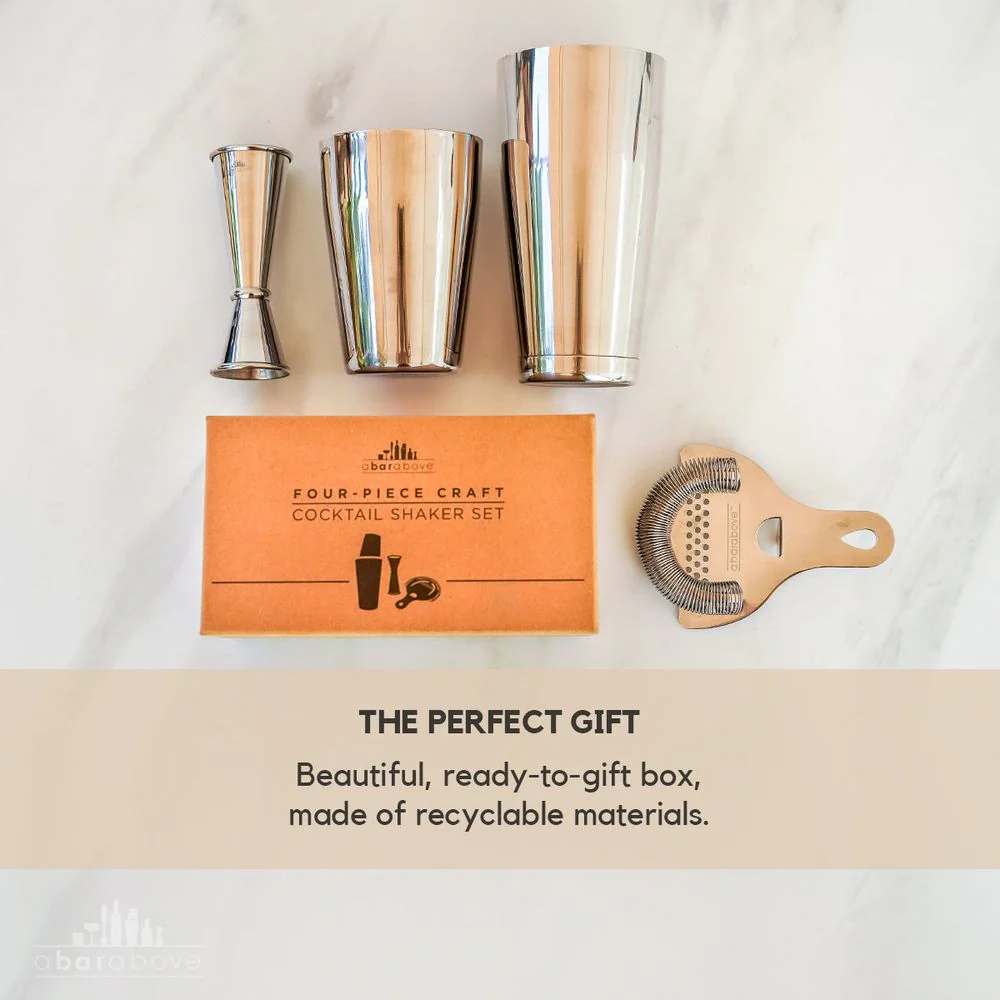 Gold Cocktail Shaker Set (4-Piece) - Image 5