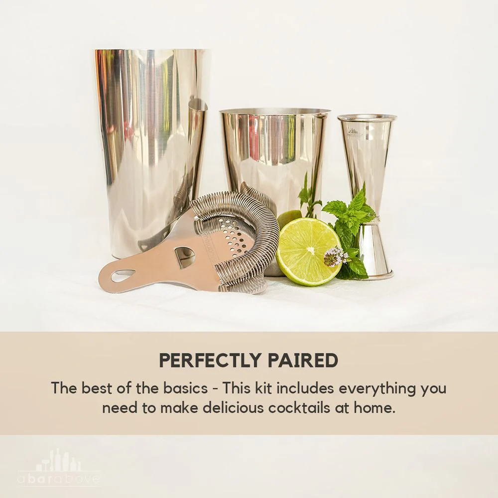 Gold Cocktail Shaker Set (4-Piece) - Image 6