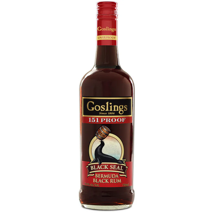 Goslings Black Rum Black Seal 151