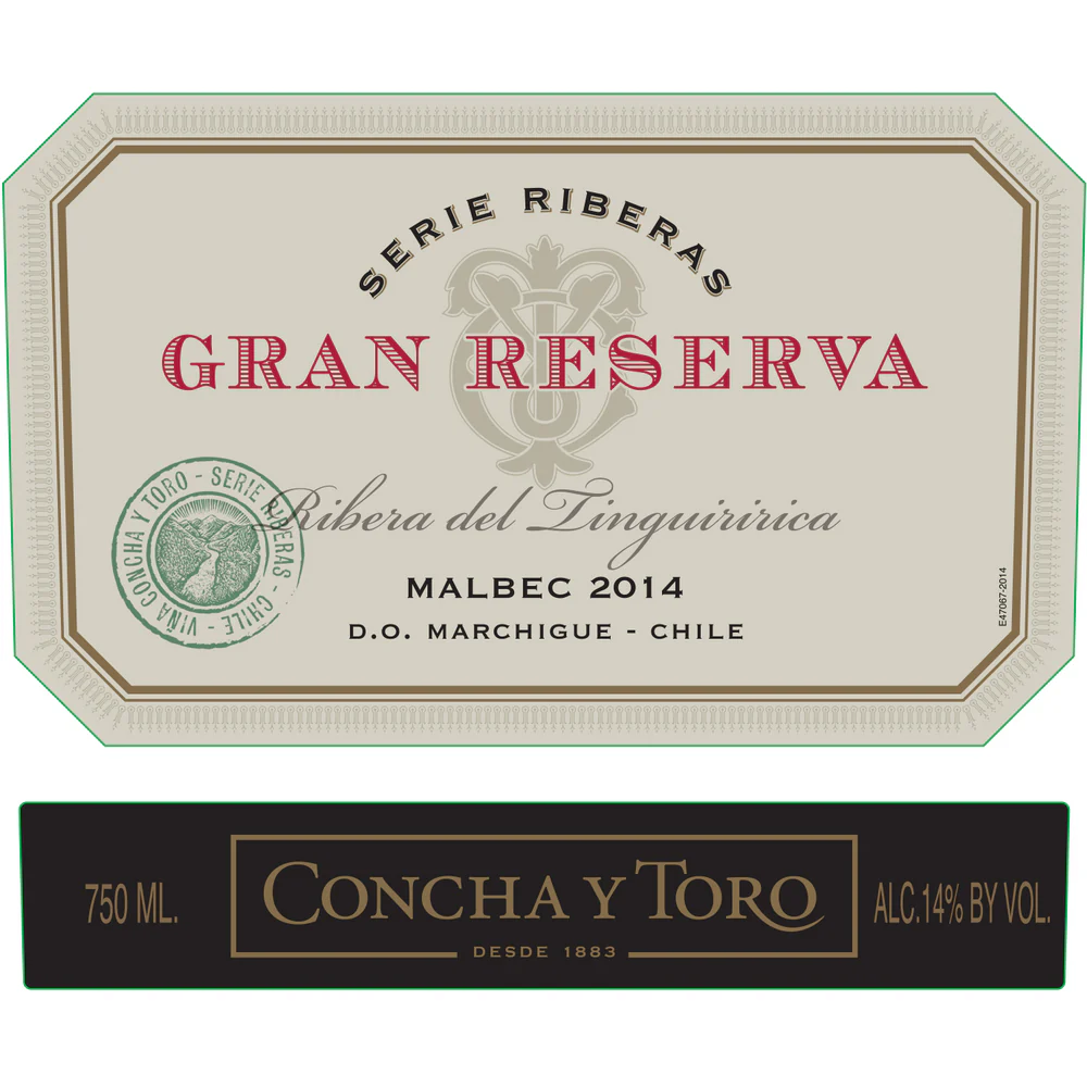 Gran Reserva Chile Malbec 750ml