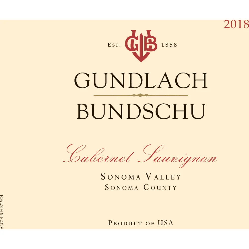 Gundlach Bundschu Sonoma Valley Cabernet Sauvignon 750ml